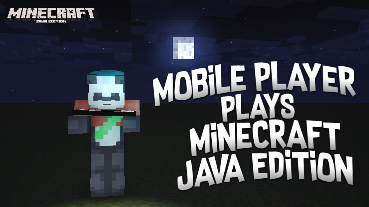 When Minecraft Mobile Player Plays Minecraft Java Edition ...