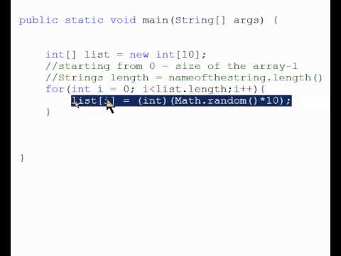 Java Tutorial Part 12 - Arrays