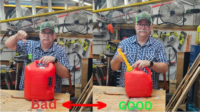 How to Replace a New Gas Can Nozzle  Gas Can Hack!!! Pour Much Easier! 