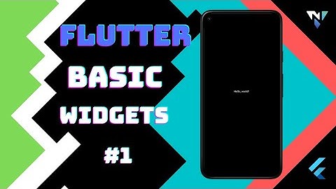 @Google #Flutter Tutorial for Beginners #1: Introduction to widgets