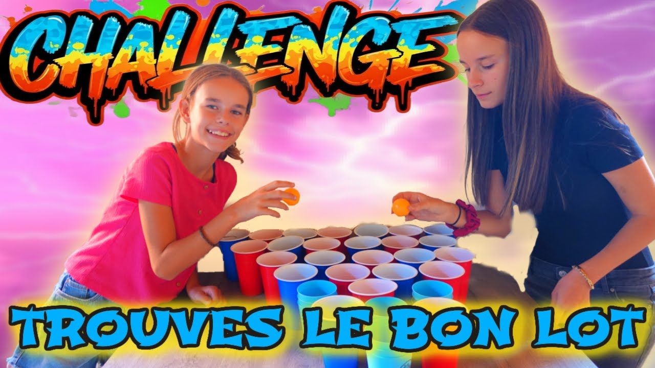 CHALLENGE --- TROUVE LE BON LOT --- BEER PONG CHALLENGE