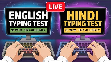 LIVE TYPING TEST WITH HONEST RESULT (SPEED & ACCURACY BOTH) | ENGLISH & HINDI TYPING TEST