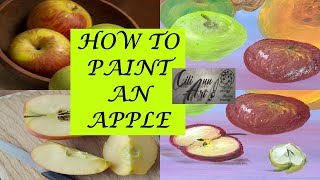 How To Paint An Apple Easy | Step By Step Tutorial for Beginners
