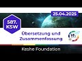 Zusammenfassung des 587. KSW, 25.04.2025