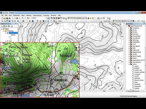 How to digitize automatic a scanned topographic map with ArcGIS