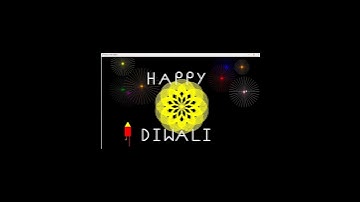 Happy diwali in python  turtle.