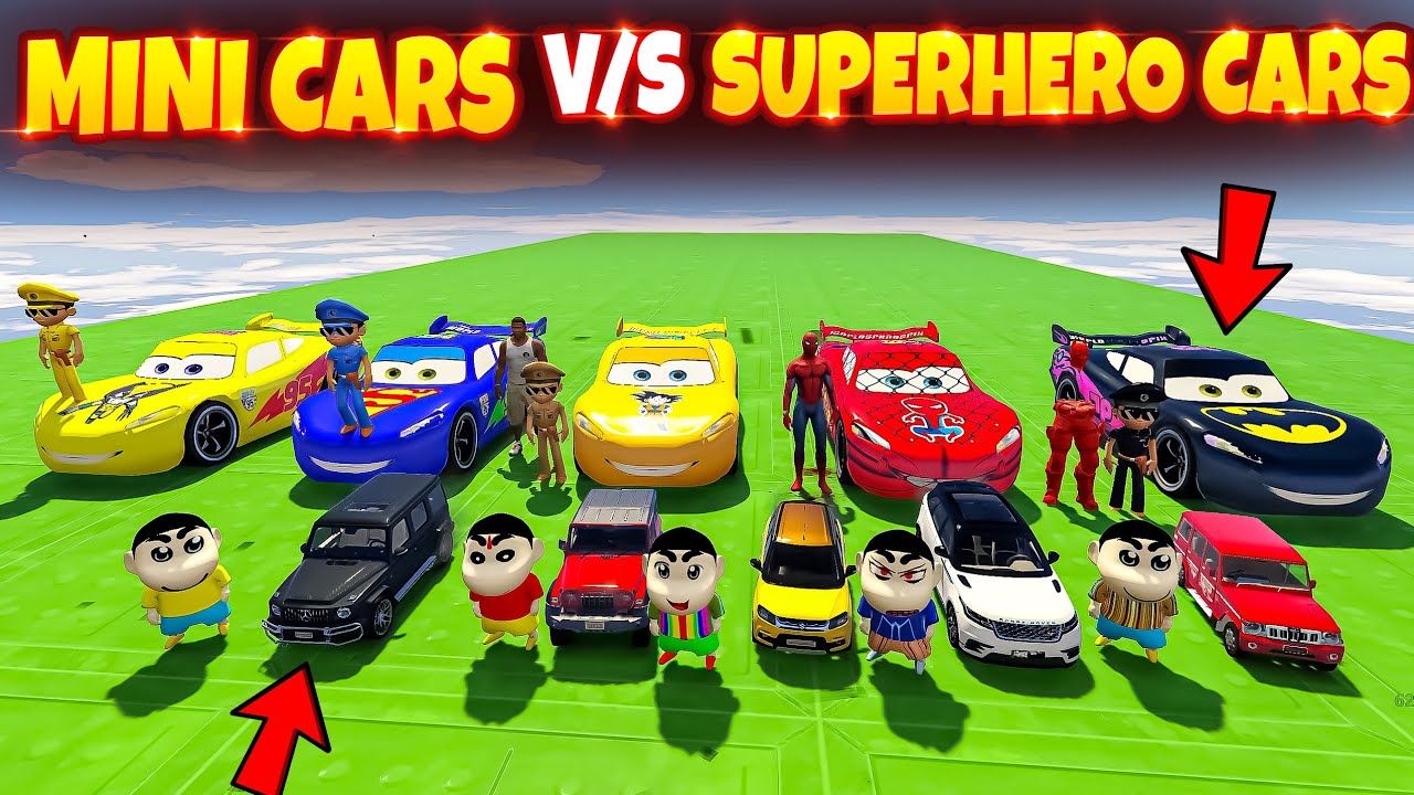 Shin Chan Speed Racing Shinchan's Mini Cars vs LittleShingham's Super Cars Speed Break Ramp ...