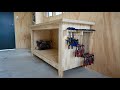 Making A Simple Plywood Workbench With Clamp Storage