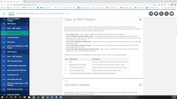 CCNA v7 Module 1 ENSA Single Area OSPFv2 Concepts Lecture