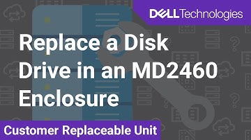 How to Replace a Disk Drive in an MD2460 Enclosure