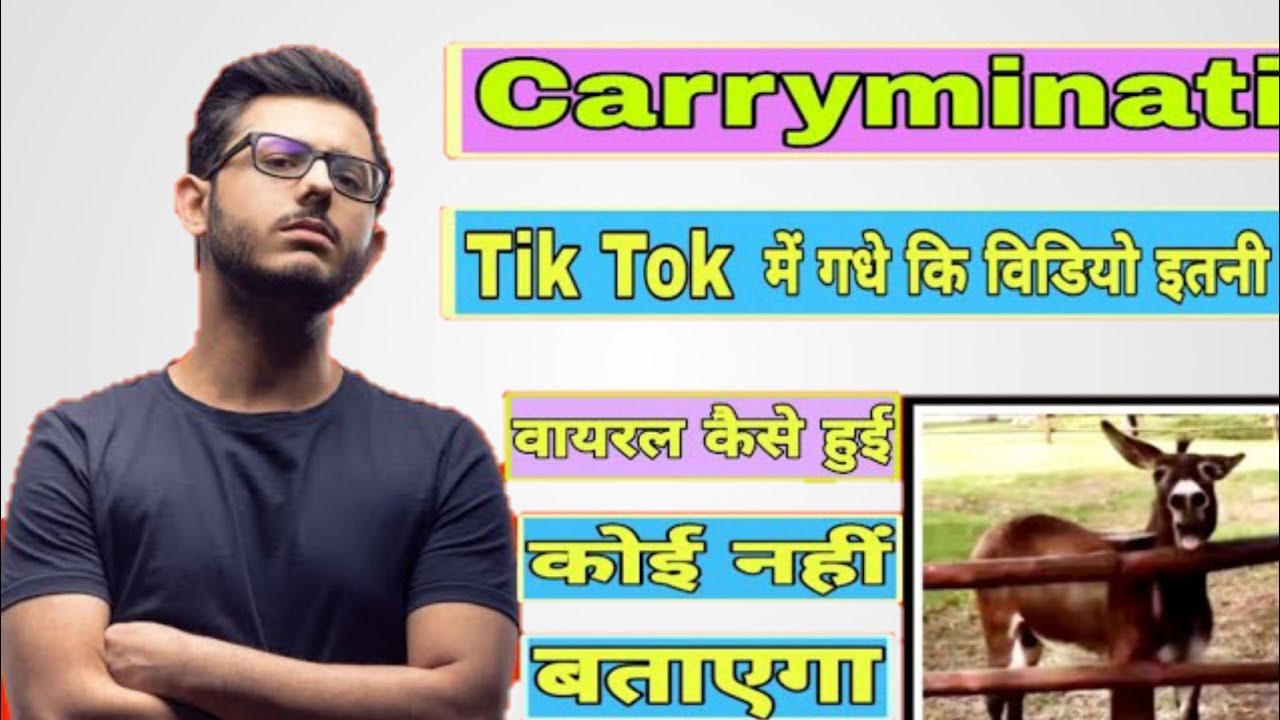 Tik tok video viral donkey Video Carryminati Funny Videos Techno