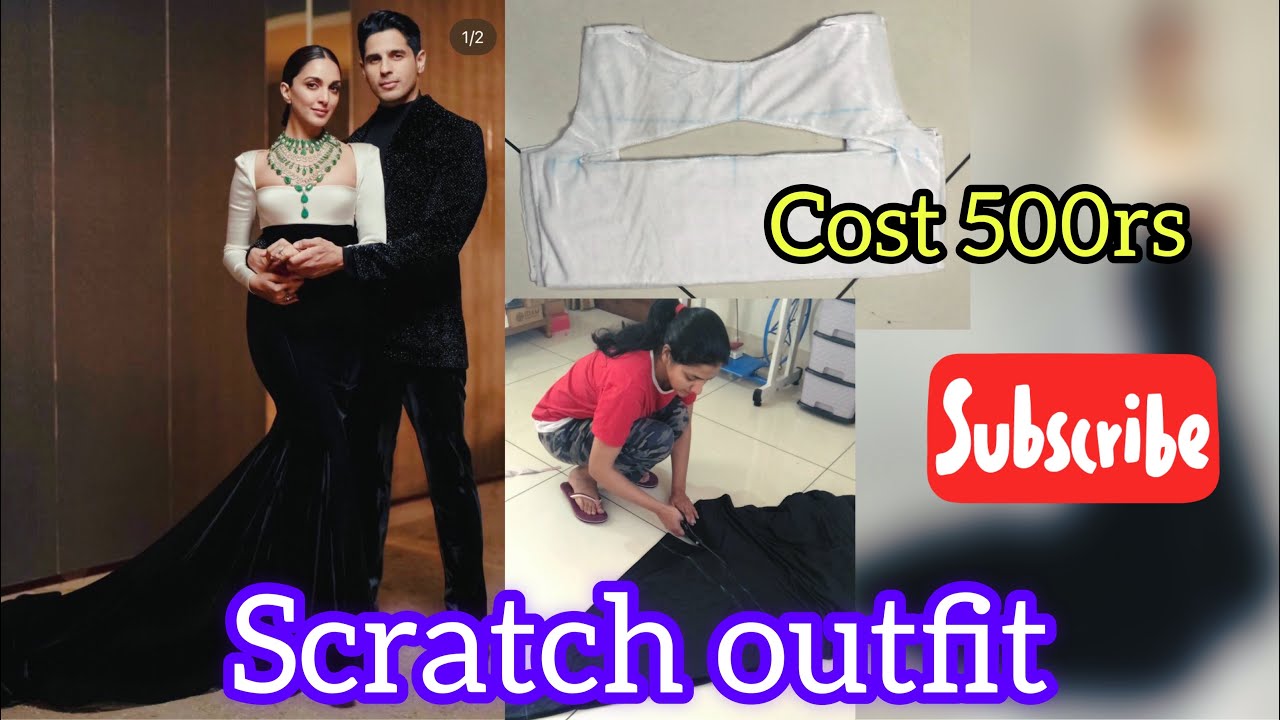 Kiara advani Reception Scratch Outfit/ cost 500rs😱 / Celebrity inspired Outfit / Rajveerpunni