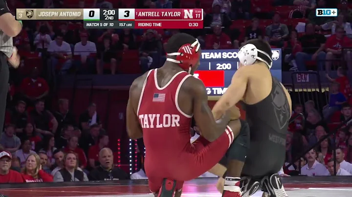 157 LBs: Army's Joseph Antonio vs. Nebraska's Antrell Taylor  | Big Ten Wrestling | 11/7/25
