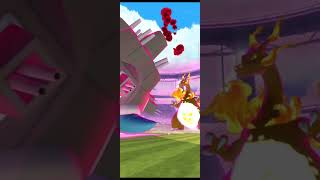 ✨Gigantamax Charizard Vs Gigantamax Blastoise✨ Max Battle In Pokemon Go #viral #pokemon #shorts