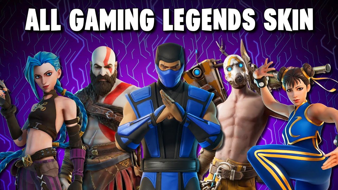 ALL Gaming Legends Skins in Fortnite! (2018-2025 Showcase)