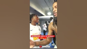 ISHOWSPEED MEETS JA MORANT MEMPHIS GRIZZLIES NBA POINT GUARD🔥 #ishowspeed #jamorant #basketball