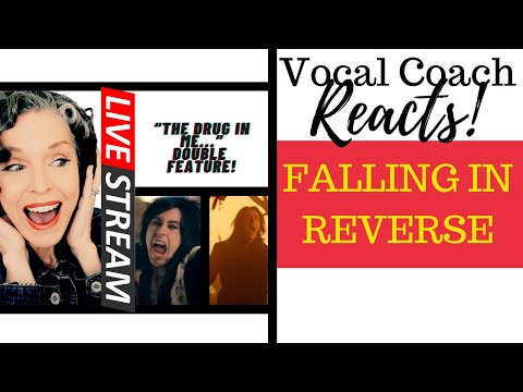 Vocal Coach Reacts & Deconstructs | FALLING IN REVERSE Double Feature "The Drug in Me is..."