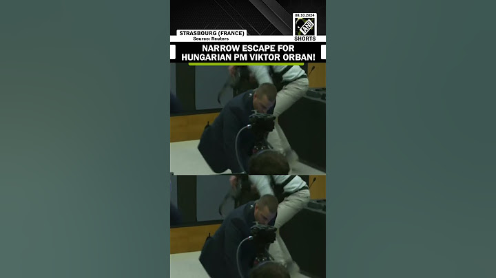 Óra! Szűk menekülés Orbán Viktor magyar miniszterelnök számára, amikor a tüntető megtámadja