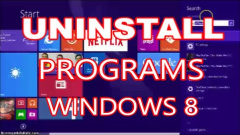 How to Uninstall a Program on Windows 8 / 8.1 - Easy 50 Second Tutorial