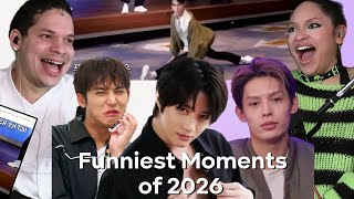 THIS IS JUST WHAT WE NEED!!🤣 Waleska & Efra react to FUNNIEST kpop moments to start 2026