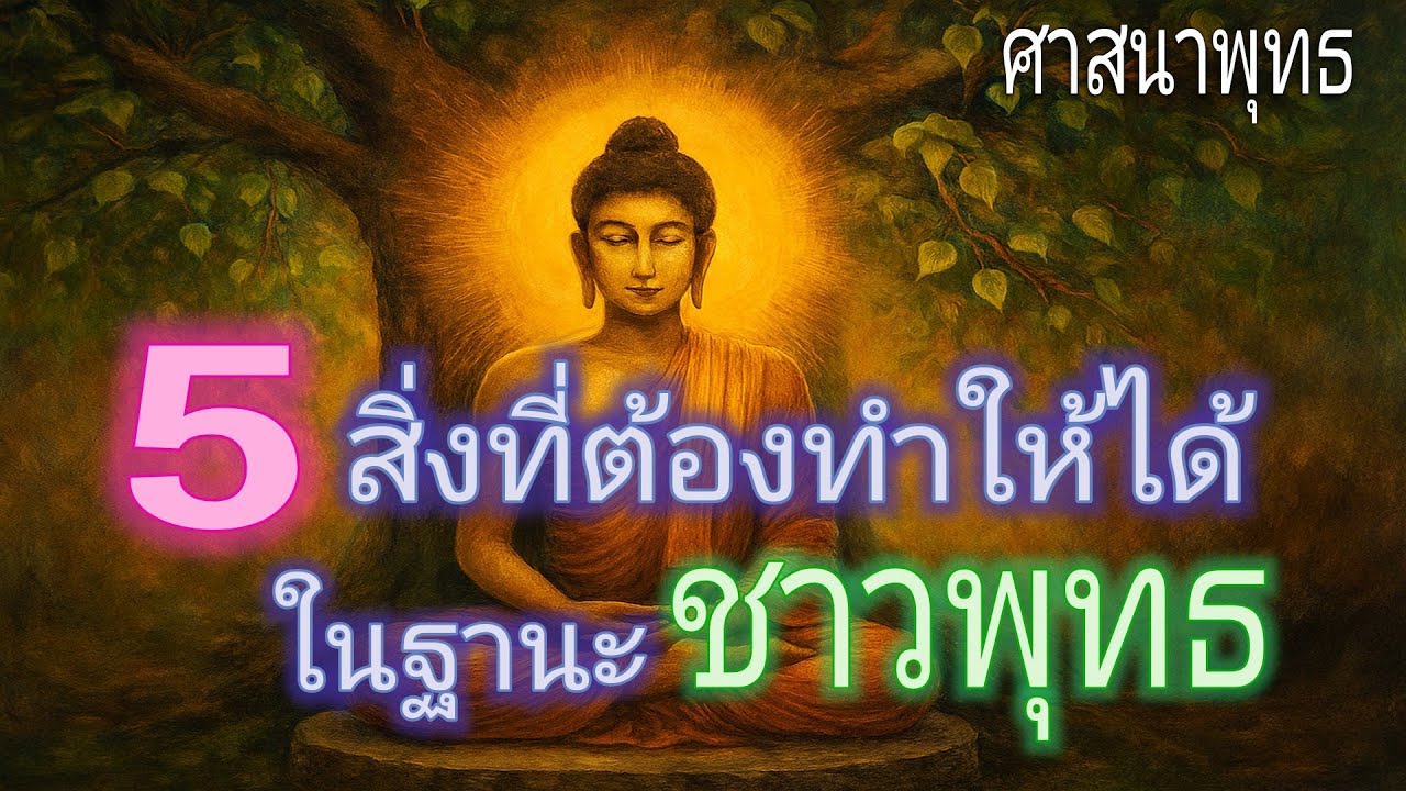 5 สิ่งที่ต้องทำให้ได้ในฐานะชาวพุทธ | พุทธศาสนา | ศาสนาพุทธ | พระพุทธเจ้า | ชาวพุทธ