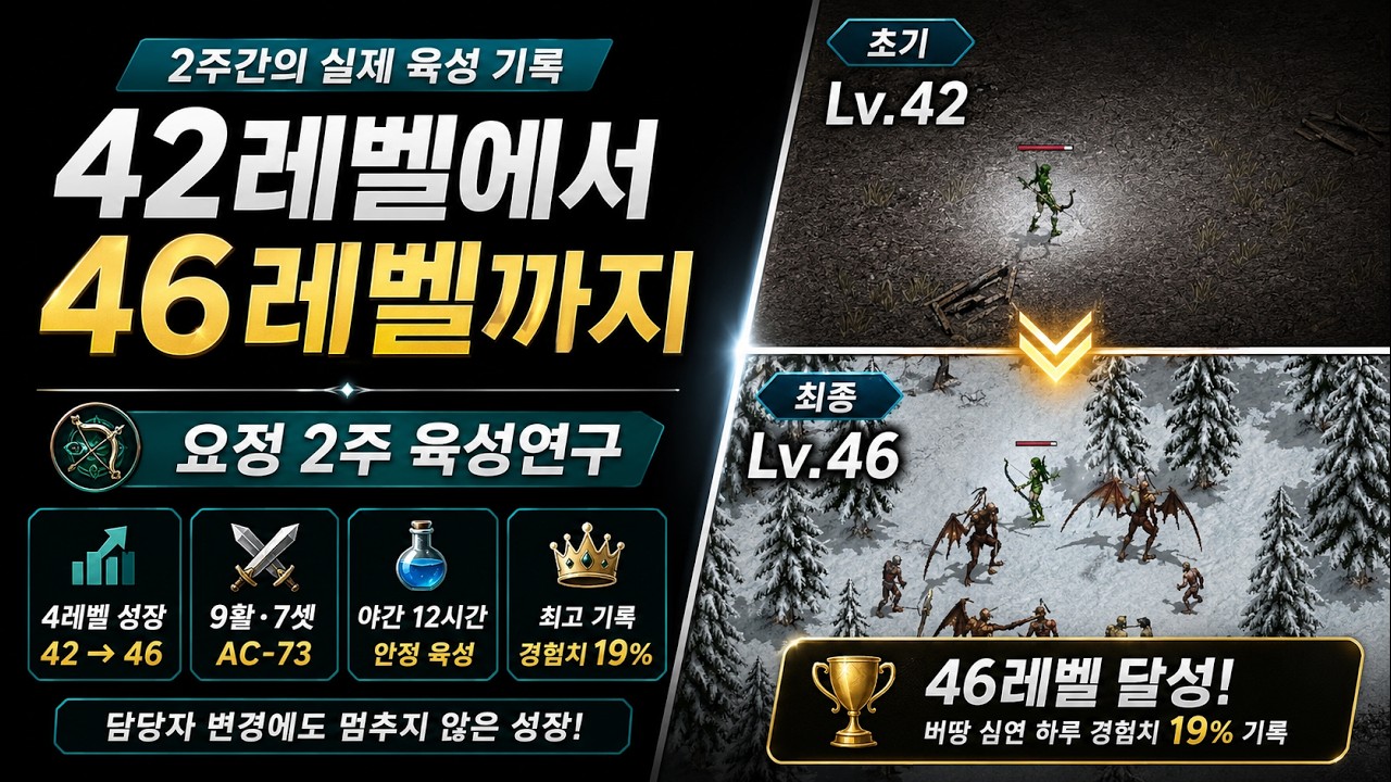 42 → 46|두 주간의 성장 리포트
