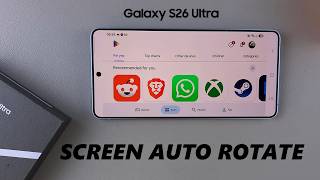 How To Enable / Disable Screen Auto Rotate On Samsung Galaxy S26 / S26 Ultra screenshot 1