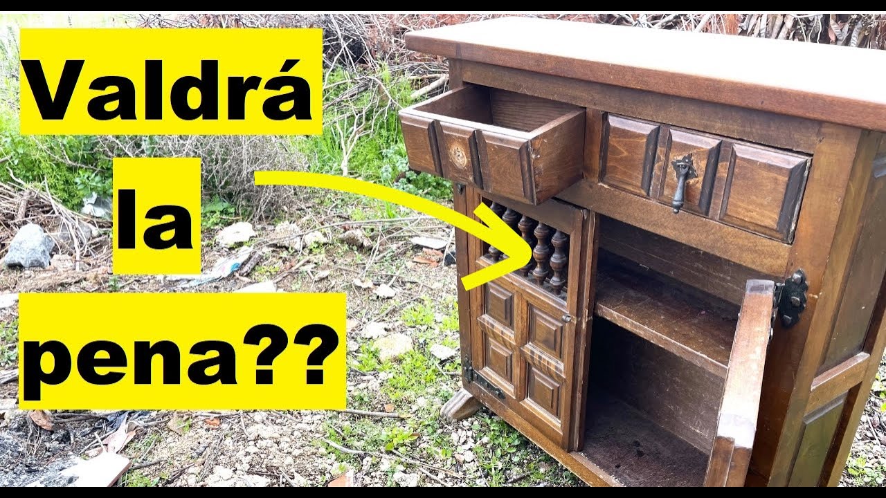 De la Basura al taller. RESTAURACION mueble castellano Antiguo.
