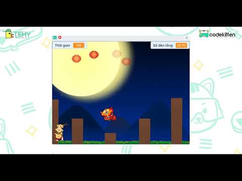 Hướng dẫn làm game "Múa lân" bằng Codekitten, nền tảng lập trình Scratch thuần Việt