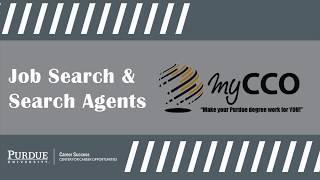 Job Search and Search Agents with myCCO