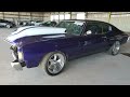 1972 Chevelle Malibu, Heavy Front End Damage at Copart.