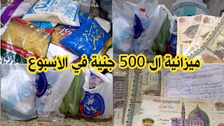 ميزانية أسبوعية ب٥٠٠ جنية بالمشتريات ومكاتب وافكار حصري لأول مره علي اليوتيوب