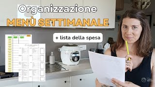 MEAL PLAN per la FAMIGLIA | menù settimanale e lista della spesa screenshot 2