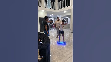 Big boy gets mad and breaks little brother hoverboard #shorts