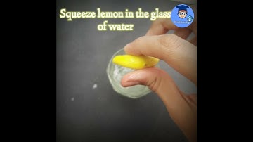 Reaction of lemon and baking soda.