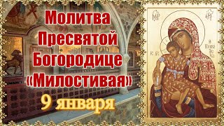 Молитва Пресвятой Богородице «Милостивая». Празднование 9 января.