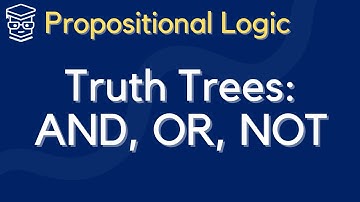 Propositional Logic Truth Trees (and, or, not)