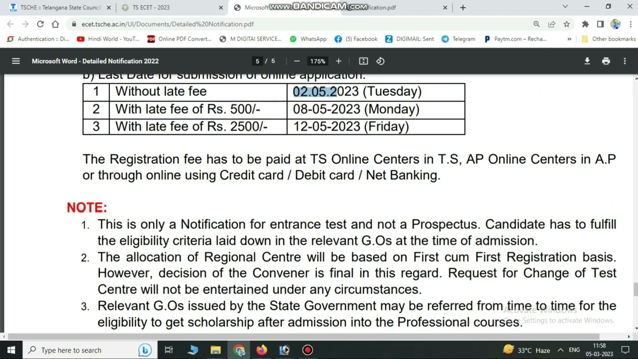 TS ECET 2023| TS E CET application 2023 | Krish Digitals