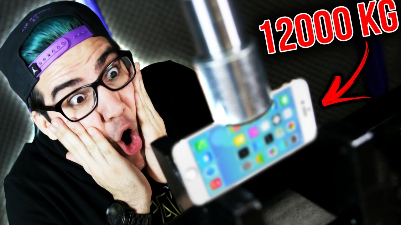 PRENSA DE 12000KG vs IPHONE ( ESMAGOU TUDO! )