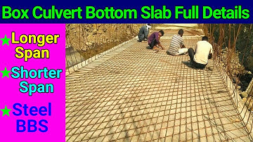 Box Culvert Bottom Slab Steel BBS Complete Details Start to End | Bar Bending Schedule | B/C Steel