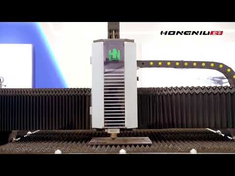 HONGNIU 3015C fiber laser cutting machine video