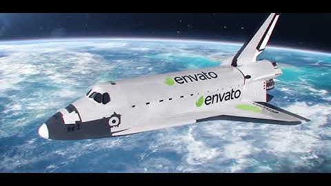 Space Shuttle Orbiting Earth | After Effects template