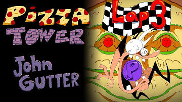 Pizza Tower Lap 3 Mod - John Gutter P Rank (All Toppins, All Secrets, High Continuous Combo)