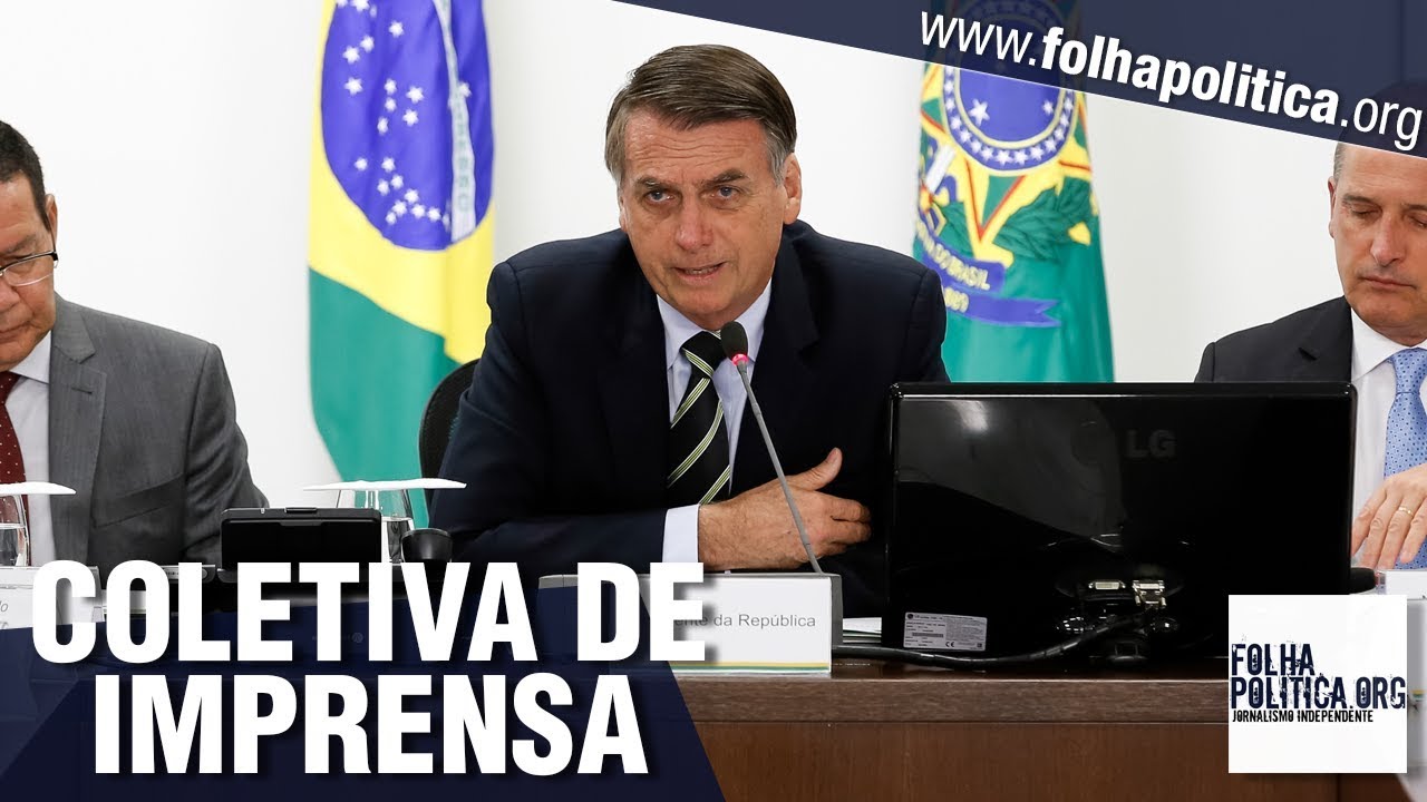 Resultado de imagem para Coletiva de Imprensa do Governo Bolsonaro