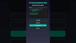 Famous Python MCQ Questions & Answers | Python Quiz for Beginners to Advanced | Most Important MCQs 2026 Net Worth