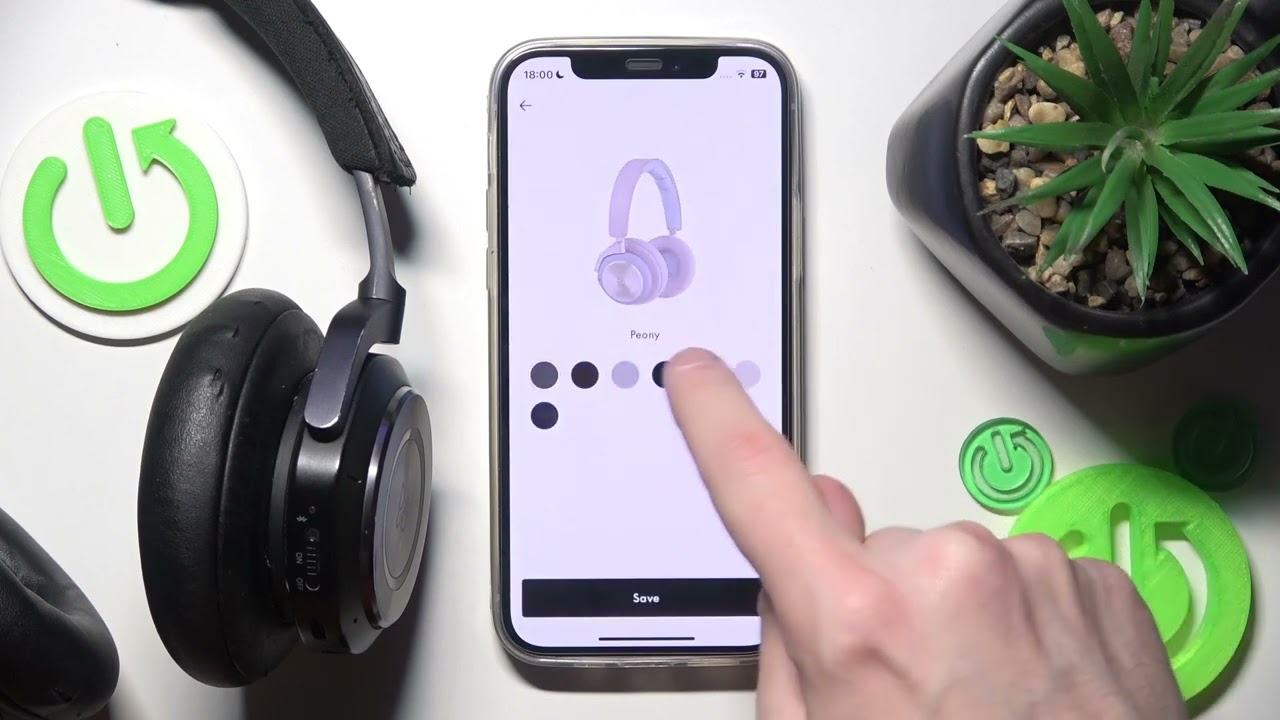 BANG & OLUFSEN BEOPLAY H9 Produktfarbe in der App ändern