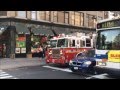 FDNY TOWER LADDER 22, RESPONDING BLASTING MAJOR AIR HORN, ON BROADWAY TO A 10-77 HIGH RISE FIRE.