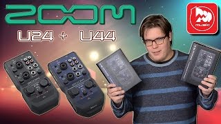ZOOM U-24 и ZOOM U-44 - новые ручные аудиоинтерфейсы, работают с планшетами и от батареек