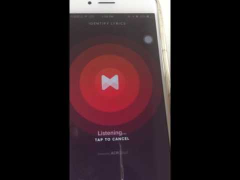 ACRCloud Music Recognition Demo on Musixmatch