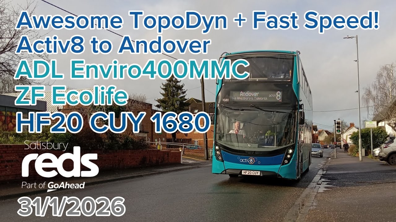 Awesome TopoDyn + Fast Speed! | ADL Enviro400MMC ZF | HF20 CUY 1680 | 31/1/2026